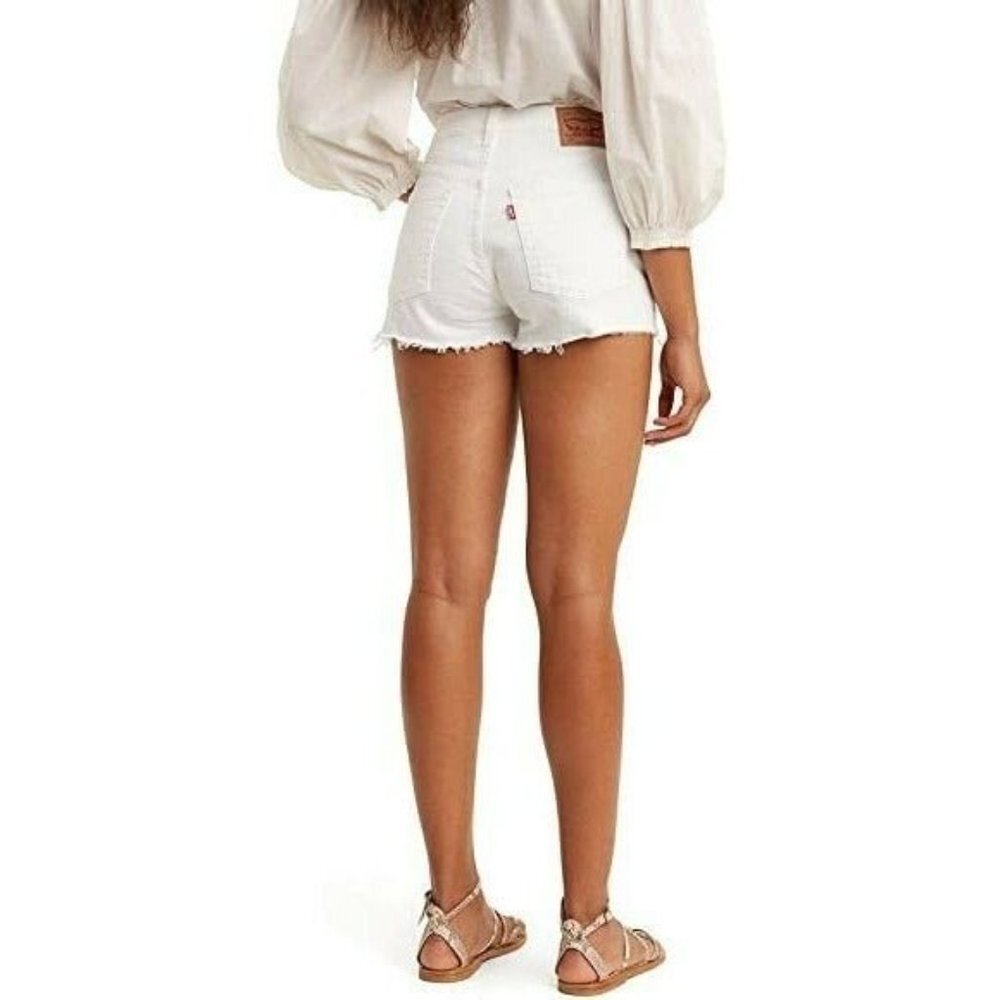 Levi's Women's 501 Cut Off Shorts Size 30 Off Whit - Picture 5 of 11
